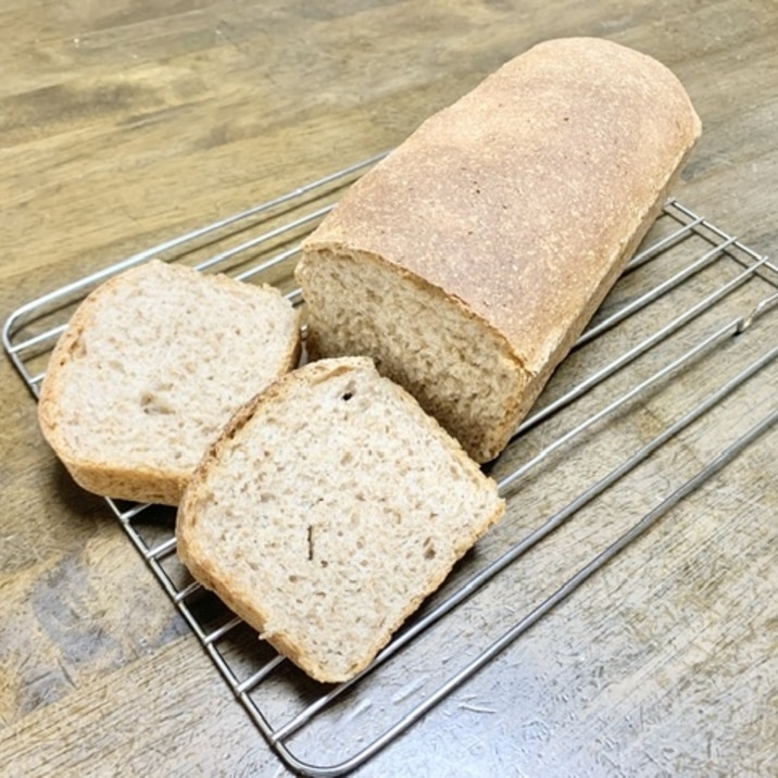 全粒粉レシピ パウンド型 全粒粉の食パン